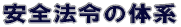 安全法令の体系